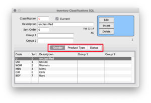 PerfectFit User Guide Inventory Classifications PerfectFit User Guide