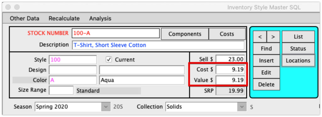 PerfectFit User Guide Locations Cost And Value